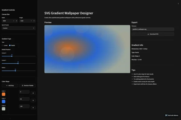 Screenshot of Gradient Designer